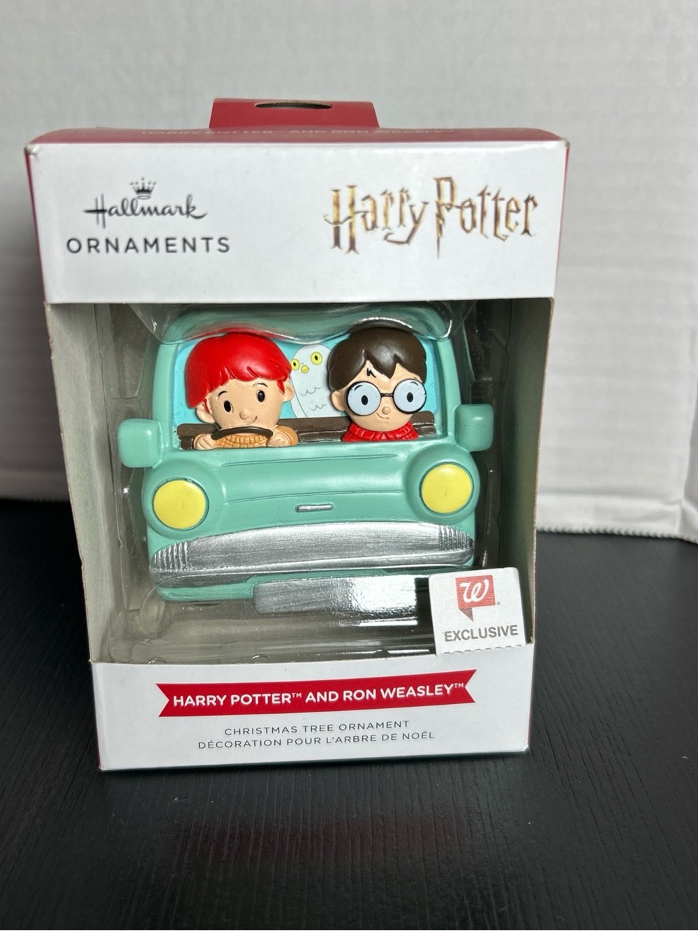 Hallmark Harry Potter and Ron Weasley Turquoise Car Ornament